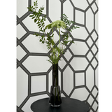 Jarrón Florero Retro Art Deco Gris