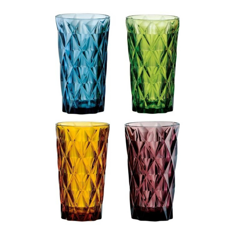 Set de 4 vasos de colores para agua y refrescos Highgate